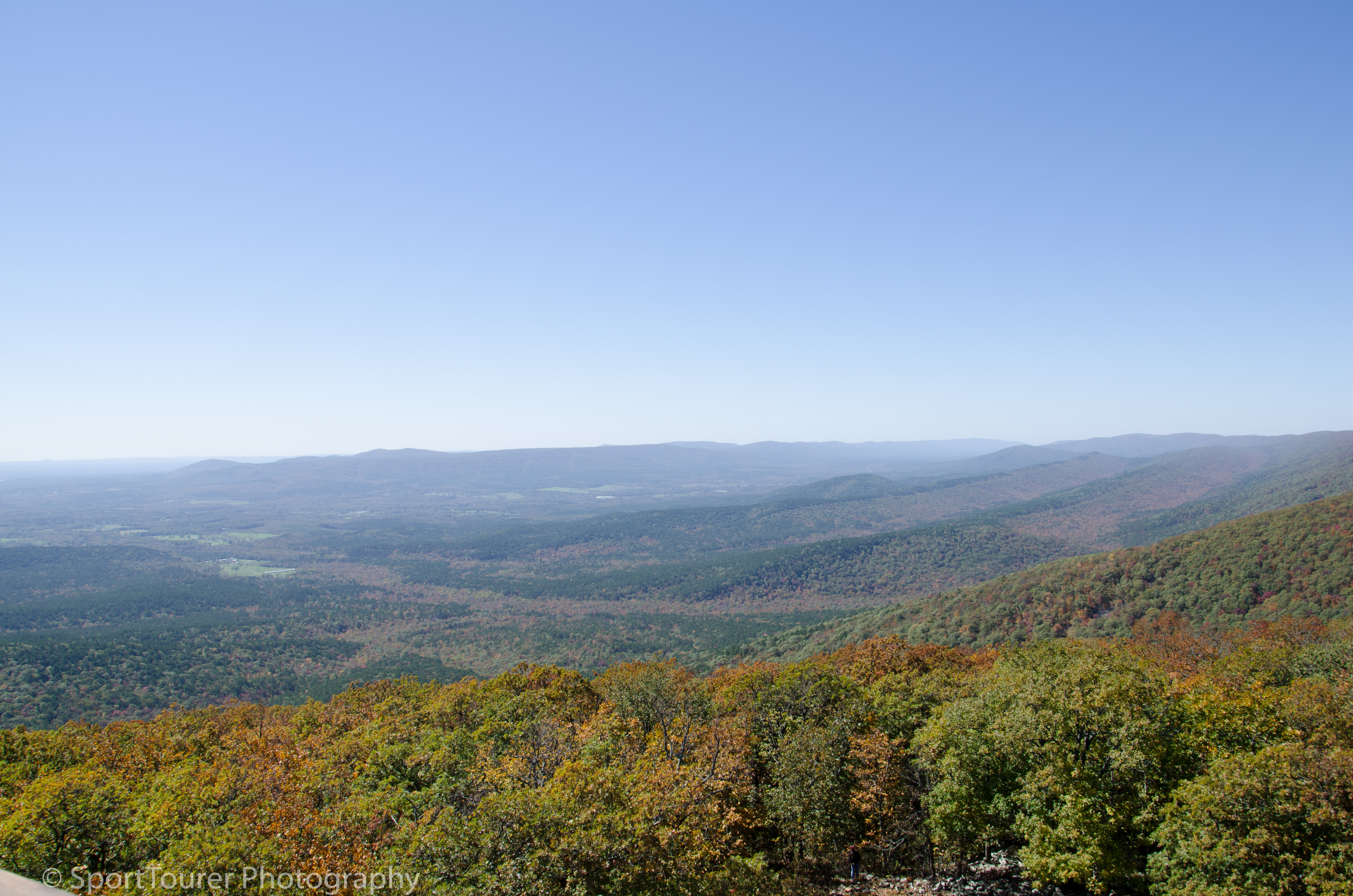  In the Ozarks, as the colors of the Fall Season (Autumn) slowly crept in/approached. 