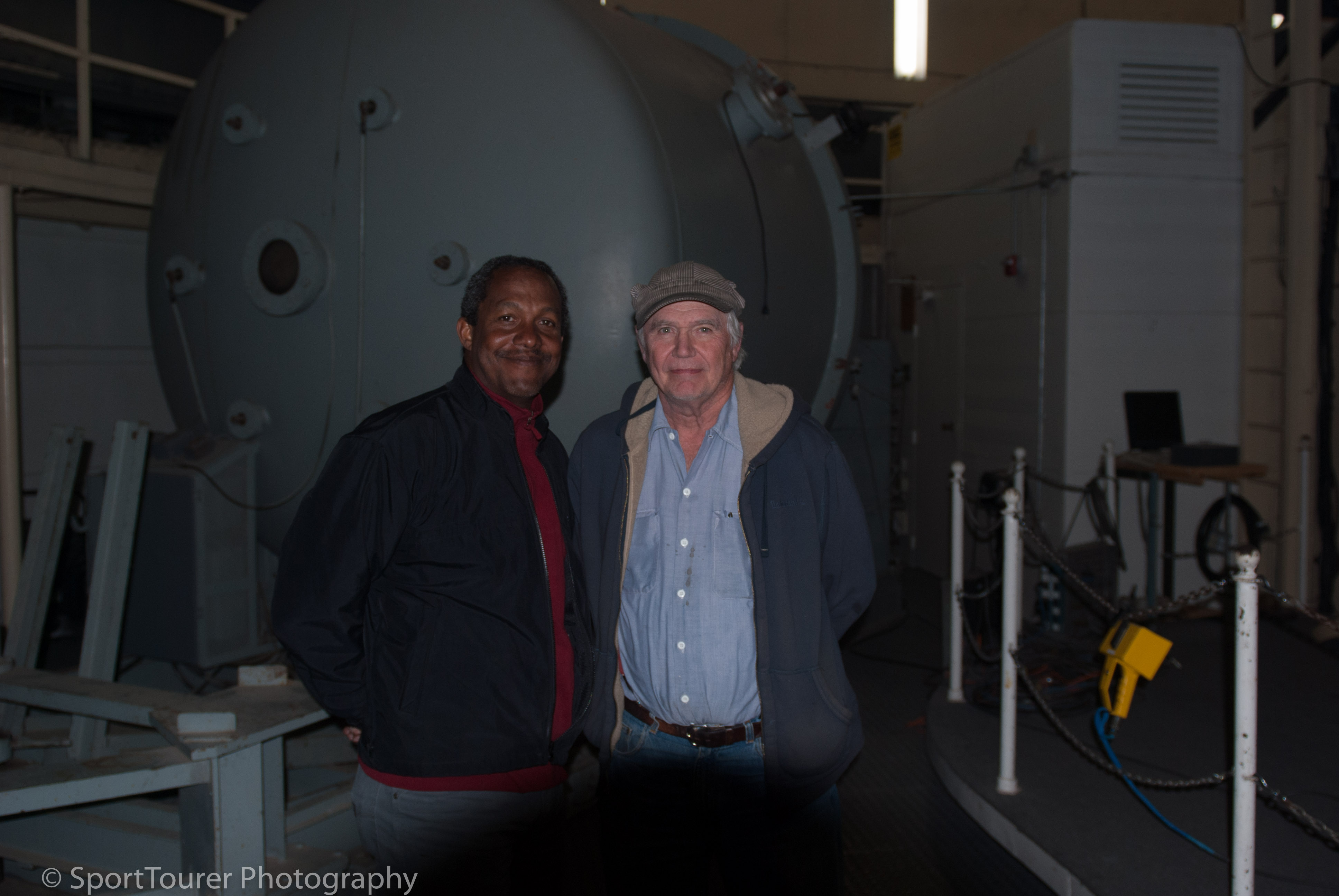  Being given a personal tour through the McDonald observatory by Mr. Doss. 