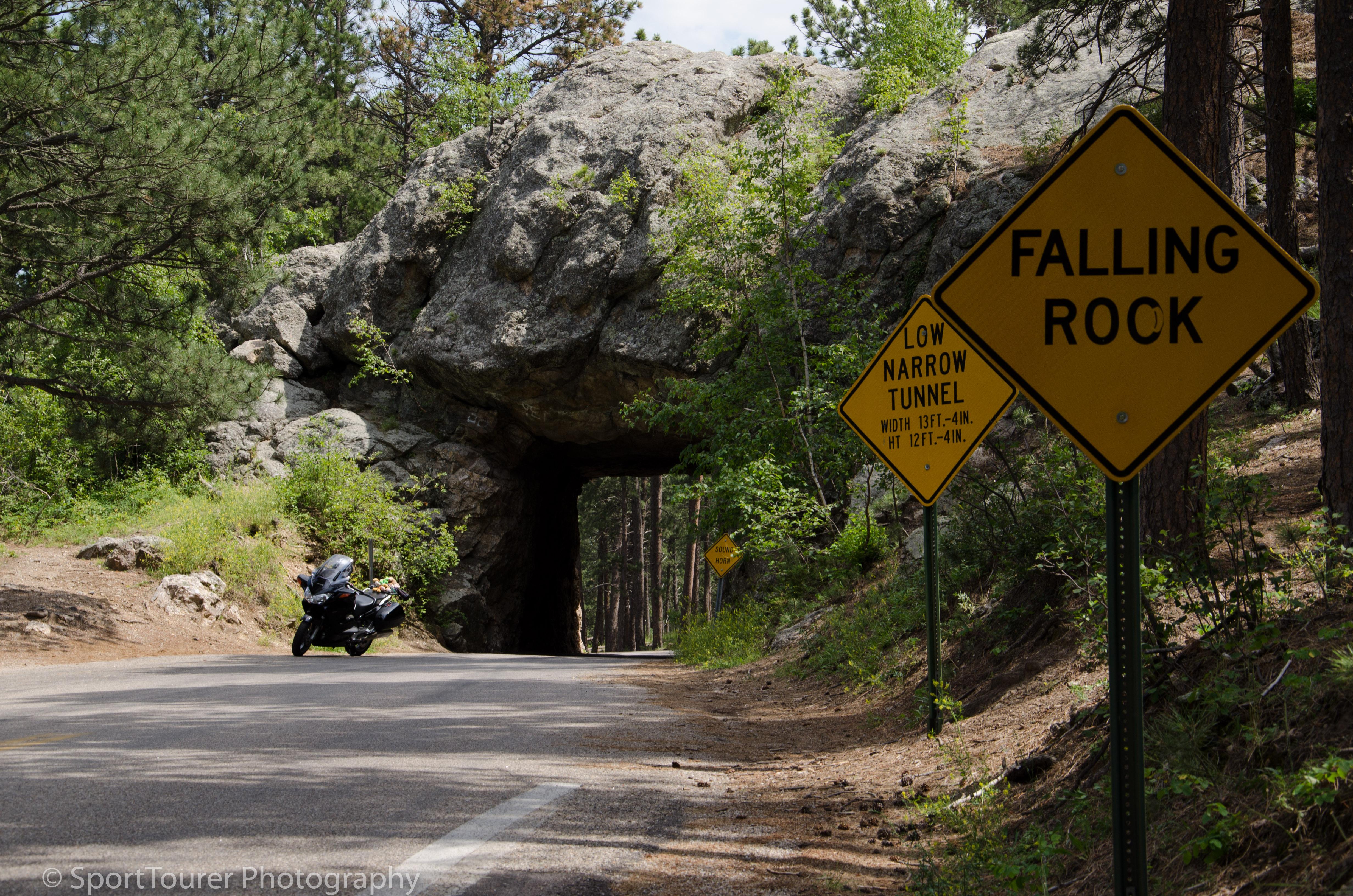  Another tunnel along the Iron Mountain Road in the Black Hills of South Dakota. 