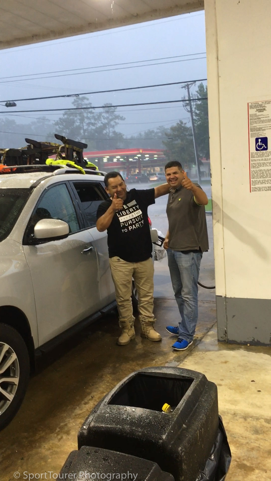  Friendships formed along the way - even during a rainstorm. 