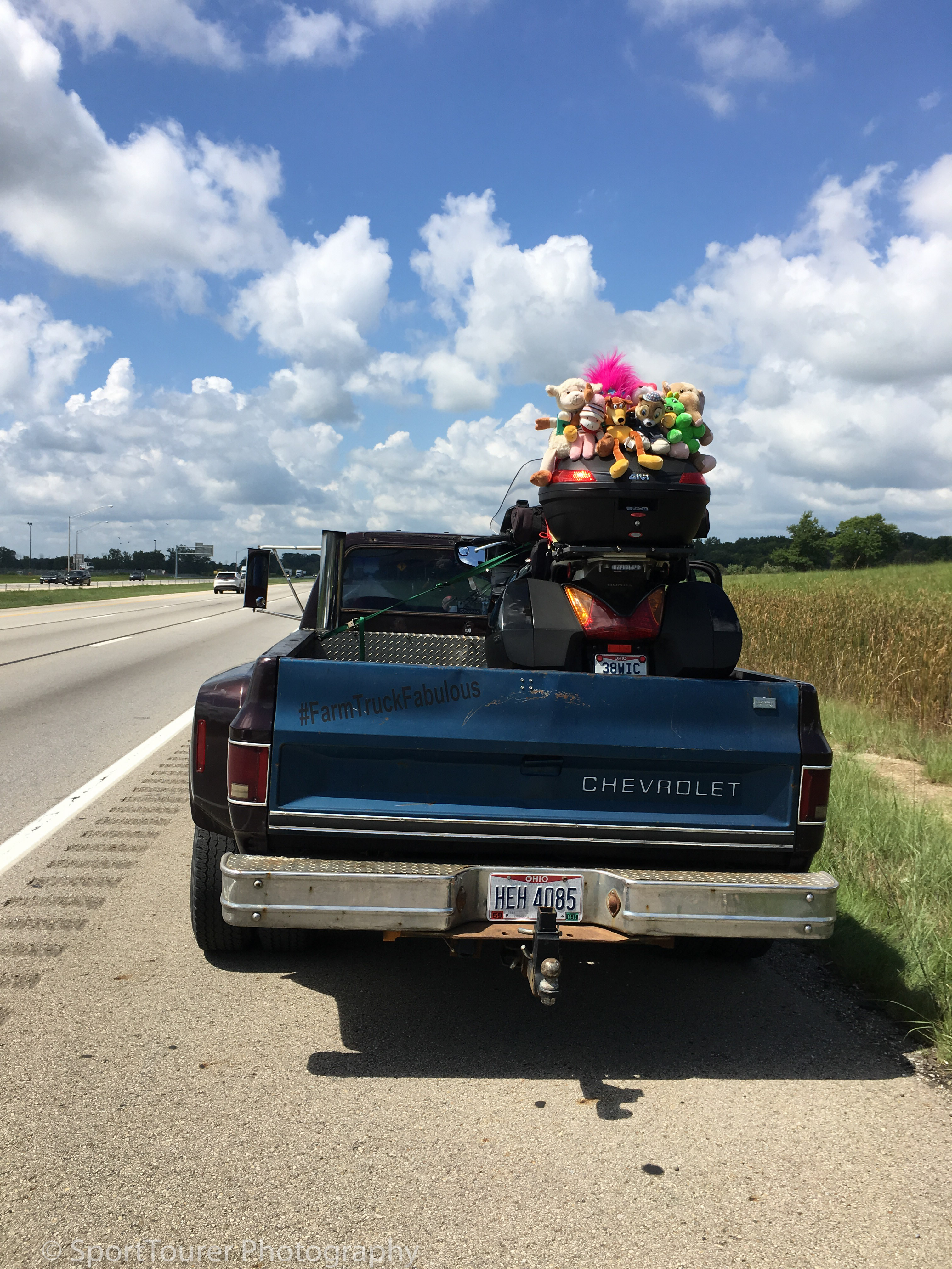  Being rescued after a mishap 170 miles (272 km) into the trip. 