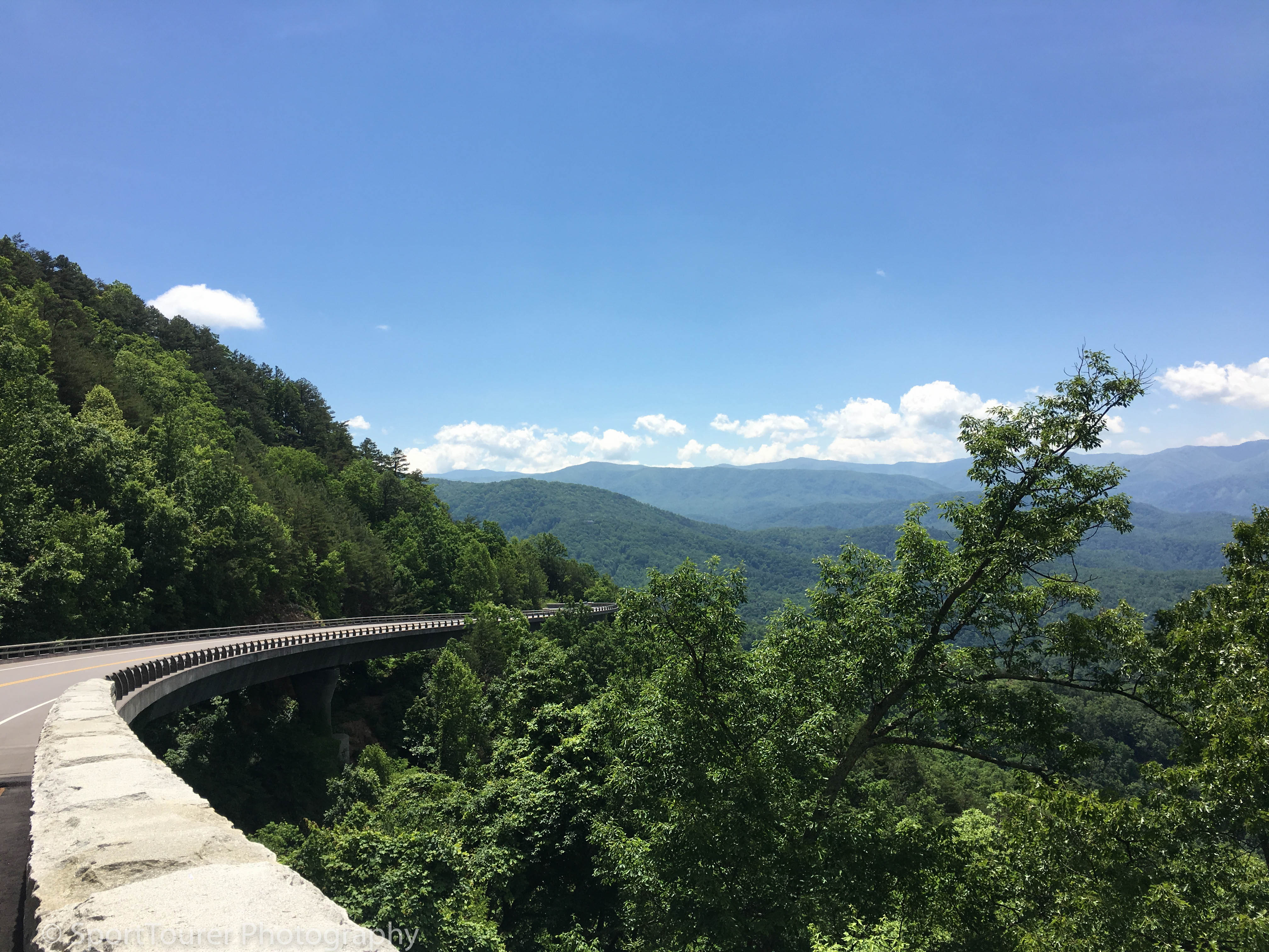  Part of the newly-completed section of the Foothills Parkway. Offering really great views of the Smoky Mountains as it wraps around the mountainside 