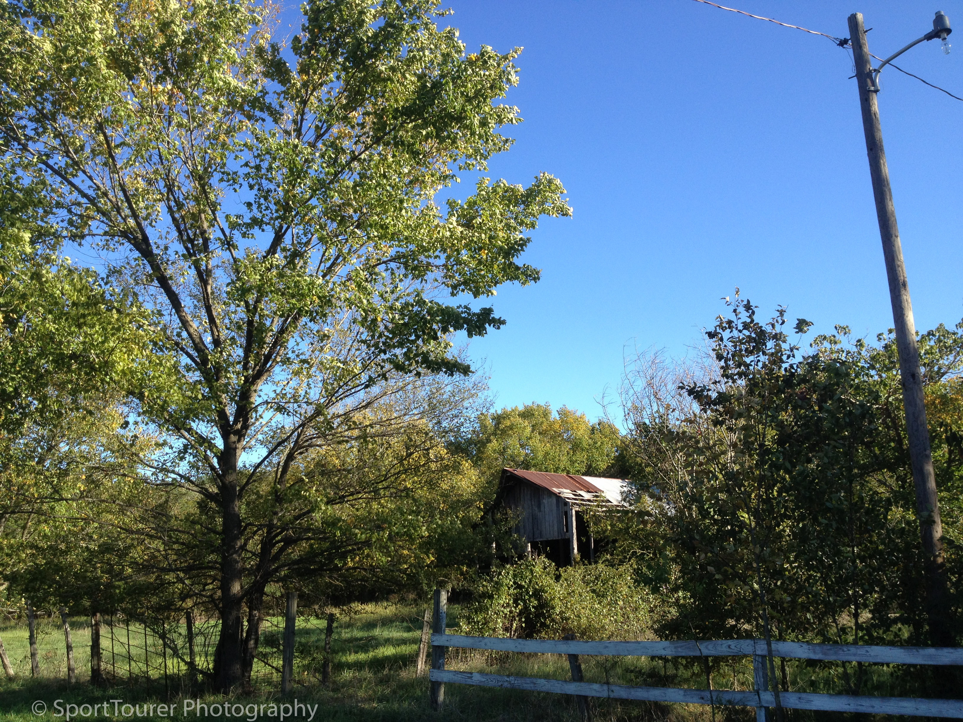  Abandoned barn in the Ozarks. Hauntingly picturesque, the area provided a rest area for a short while. 