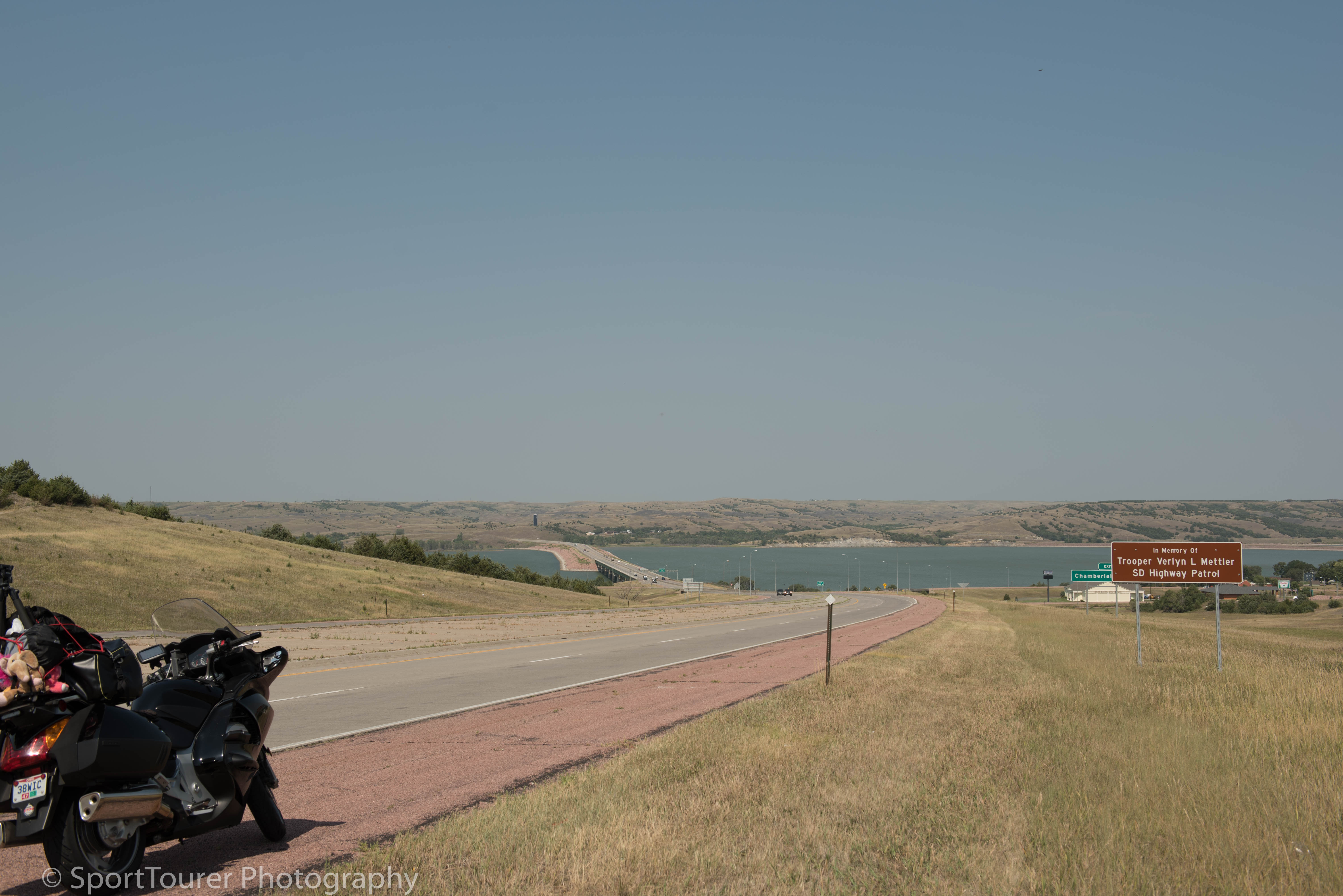  Interstate 90 crossing over the Missouri River in Chamberlain, SD. Preparing to cross the Missouri. Back in 2014, I crossed this very bridge without even knowing/realizing it. On that day I learned a very important lesson of must-knowing, and paying attention to the onset of fatigue 