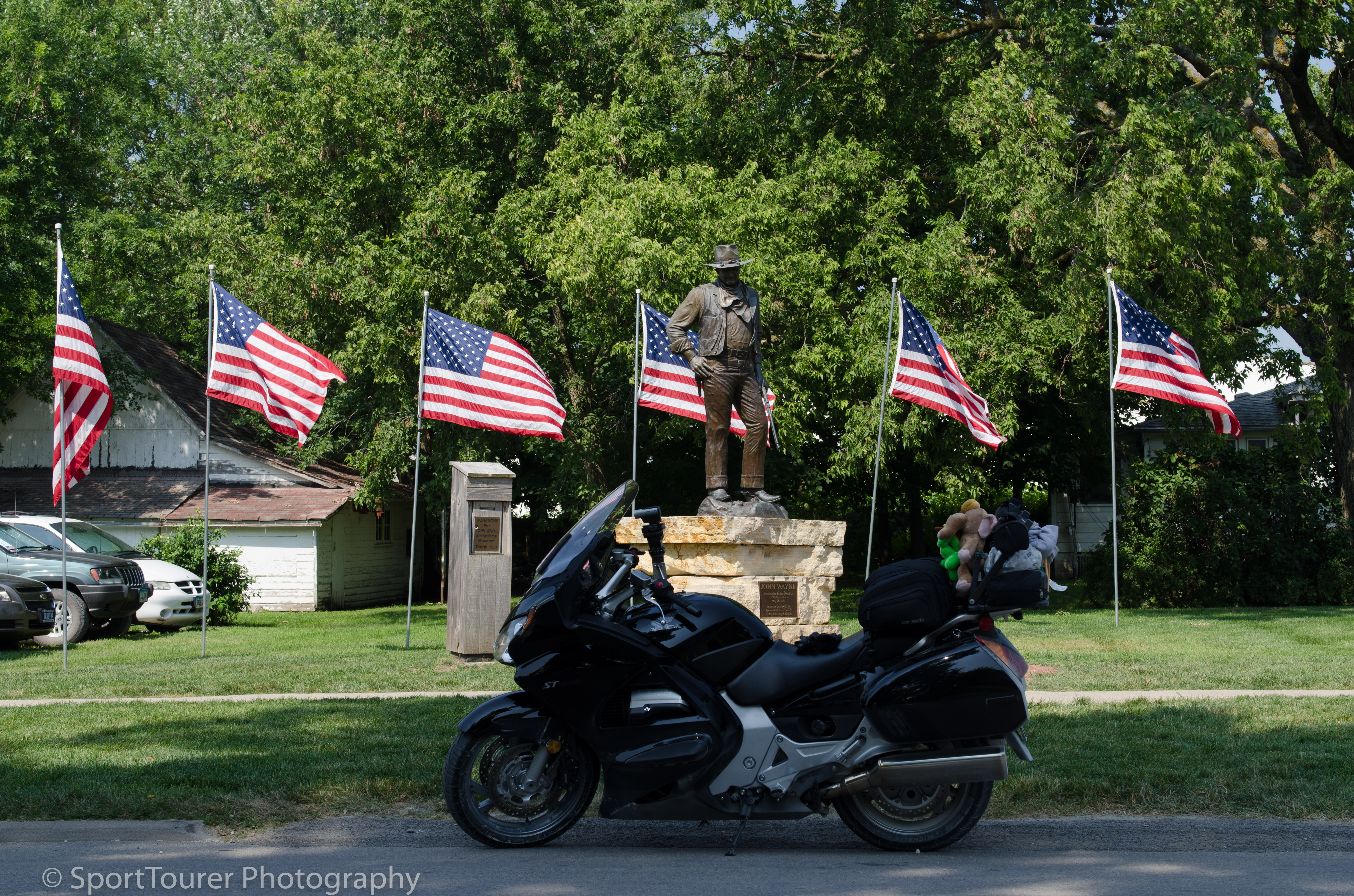  At John Wayne's boyhood home in Winterset, Iowa 