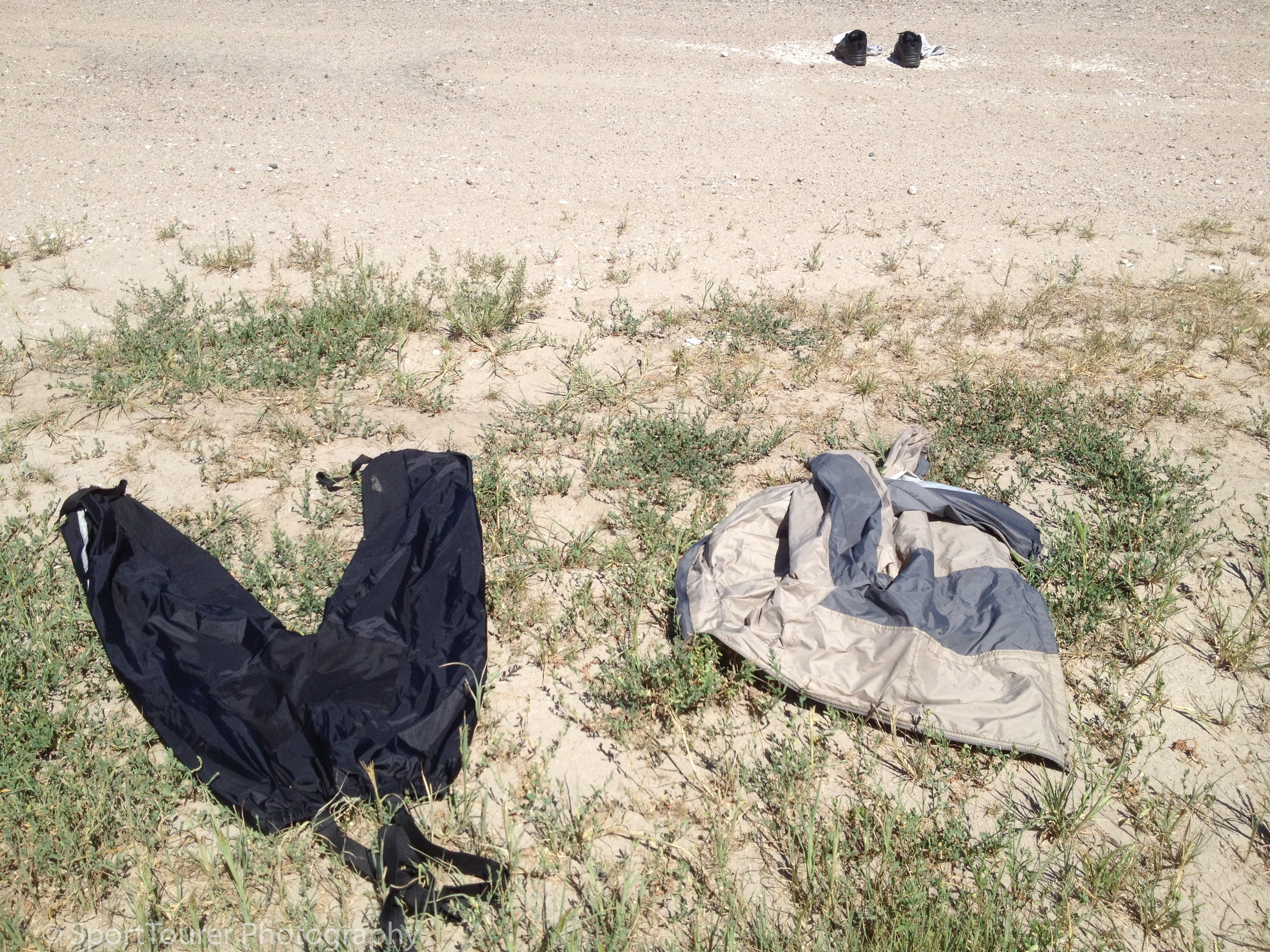  It took all of 12 minutes in the heat of this Nebraska day, to get bone-dry after getting drenched in the storm. 