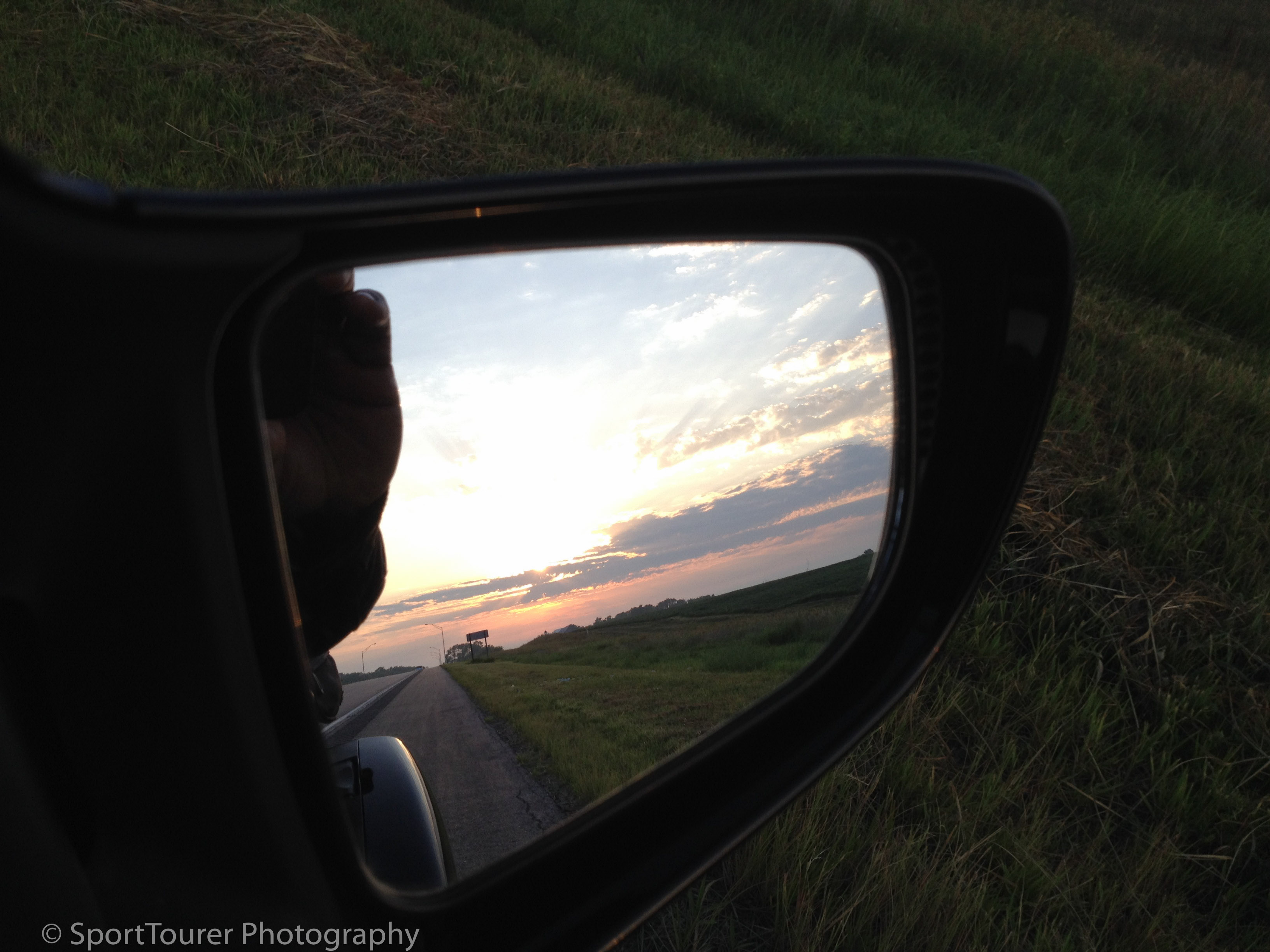  Leaving the Nebraska dawn behind. 