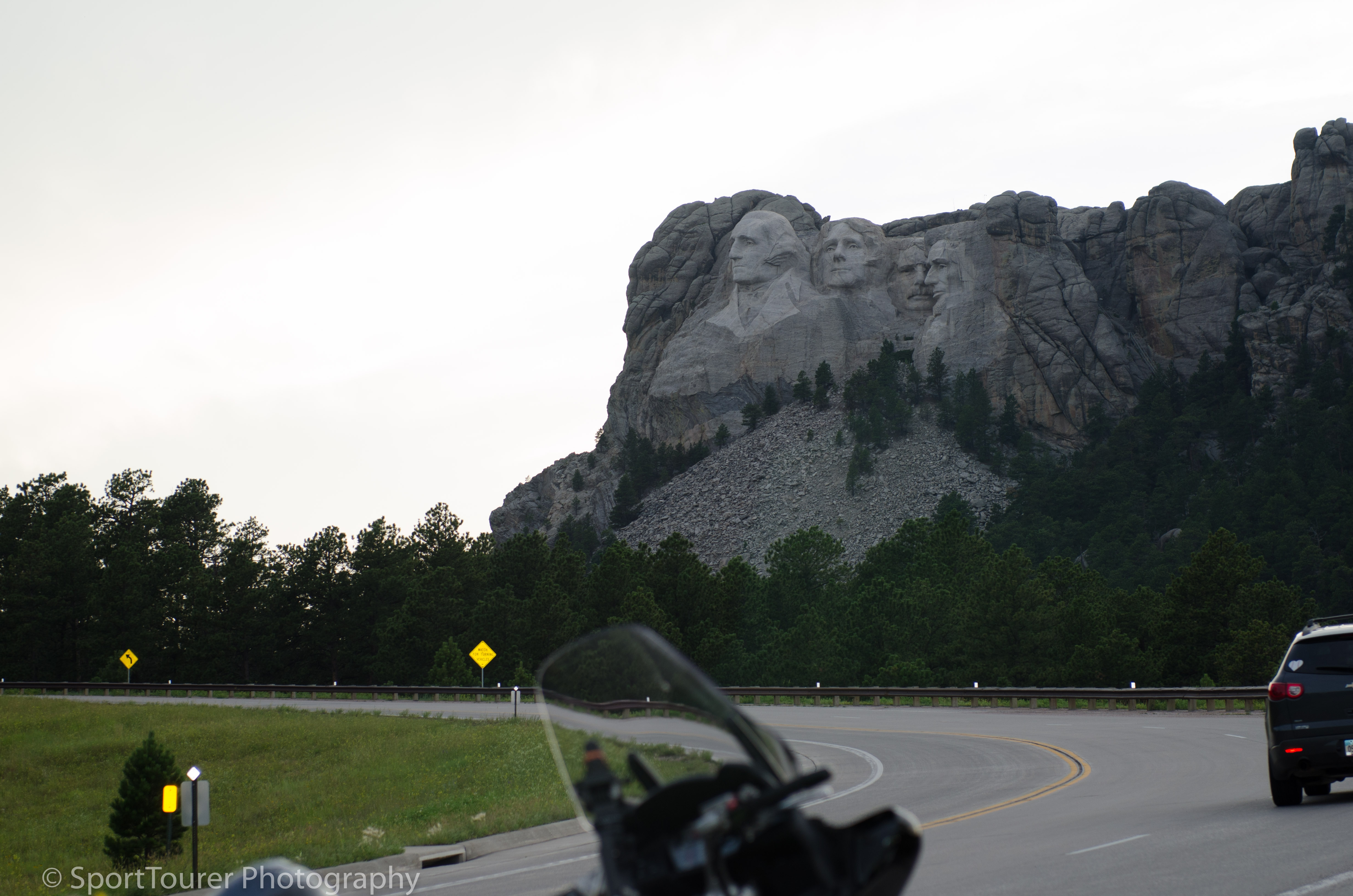 My first sighting of the Mt. Rushmore Monument 
