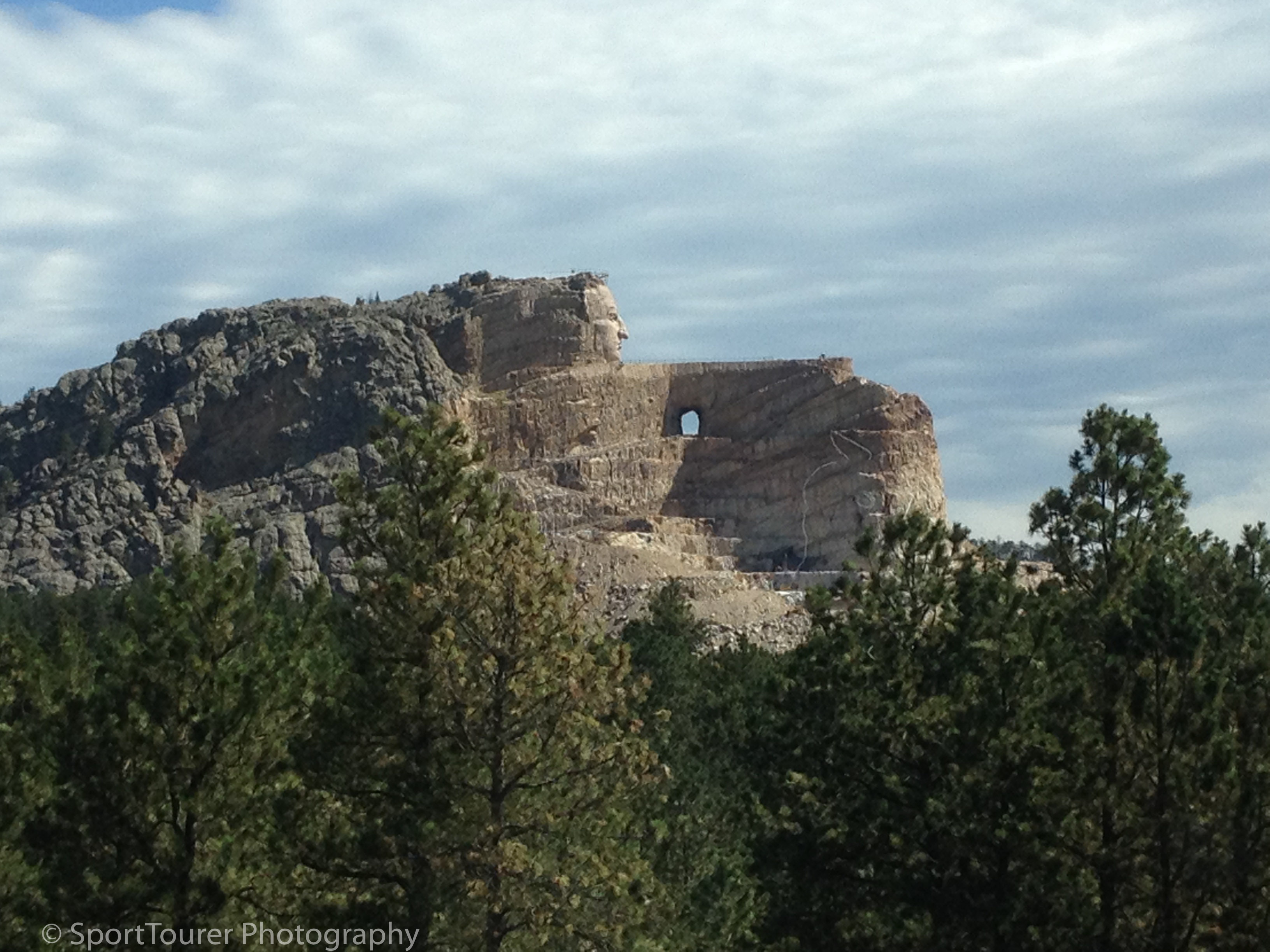  Crazy Horse Memorial Monument currently under construction. 