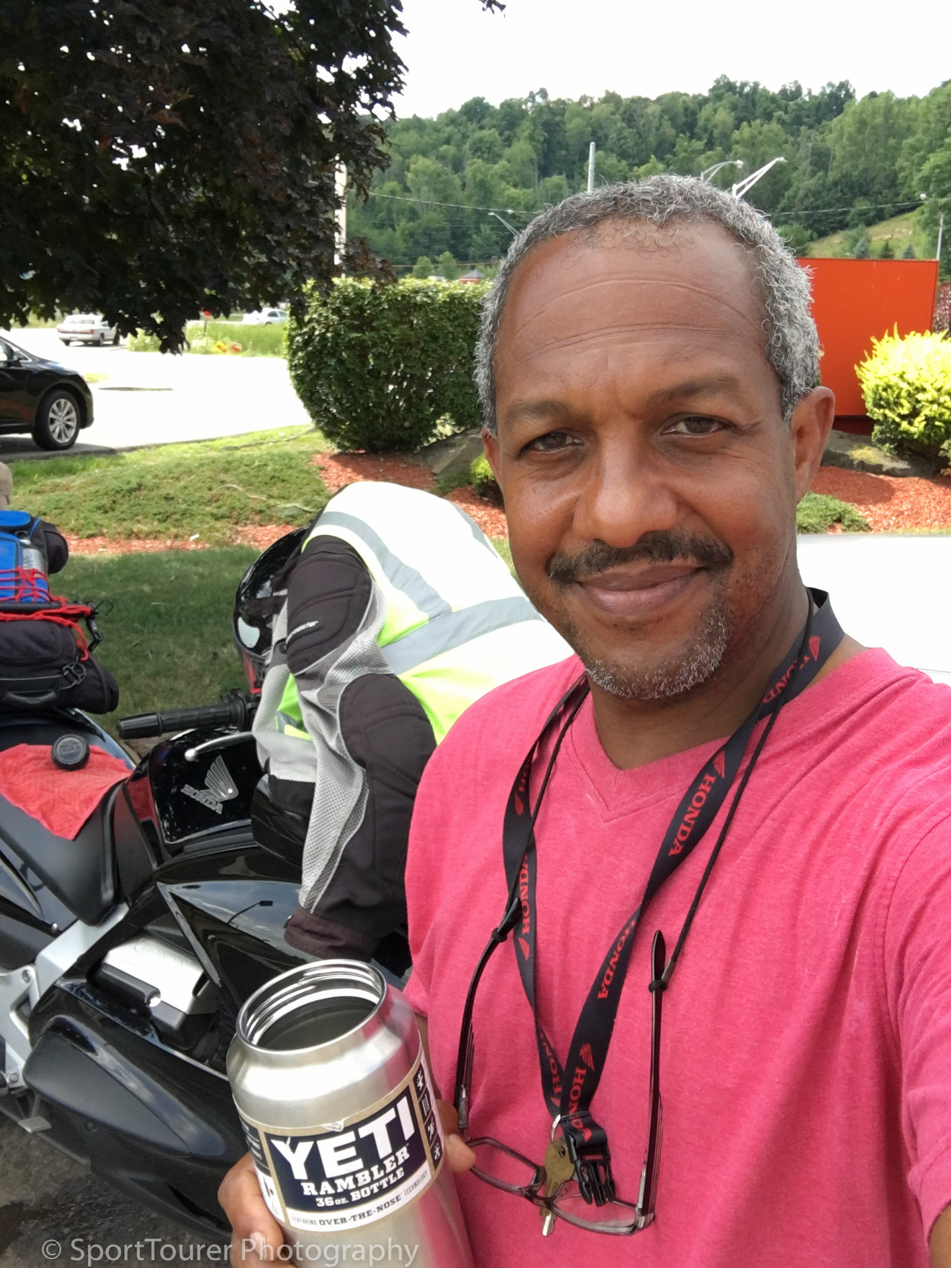  Rehydrating ahead of the last leg home. 