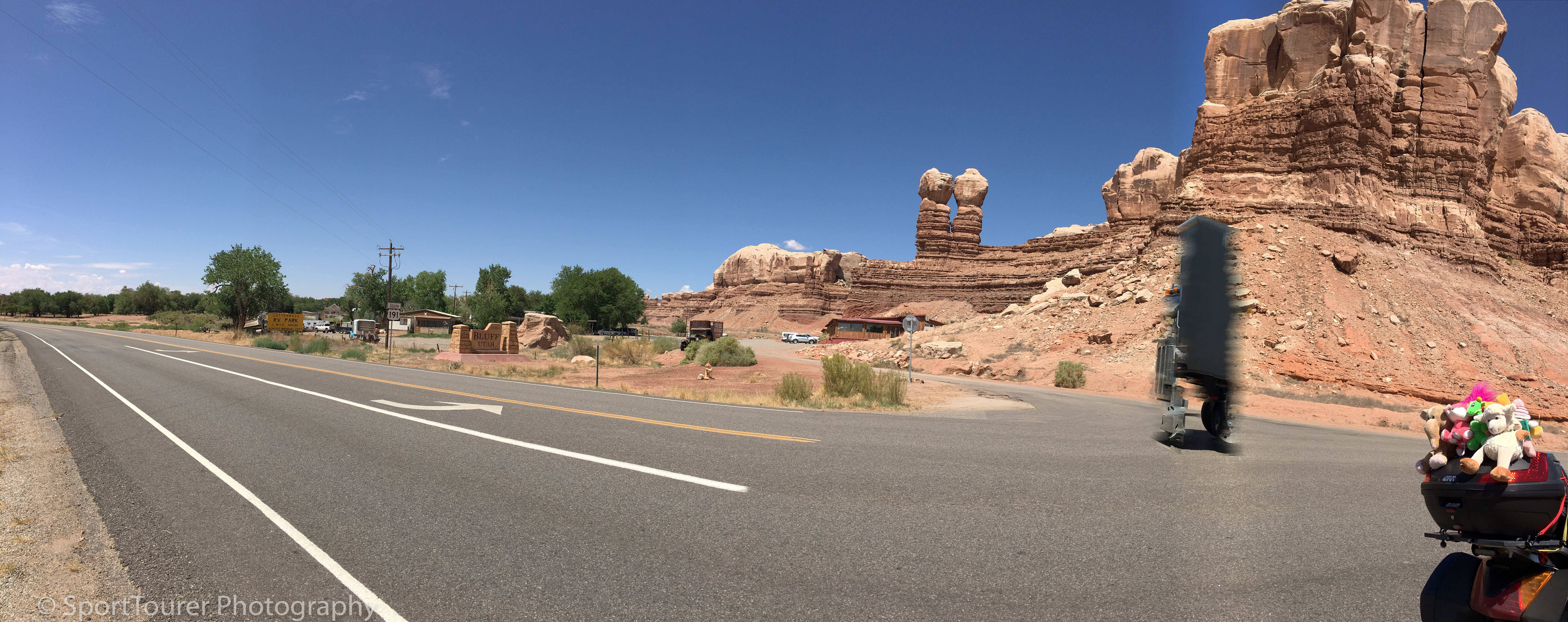  Twin Rocks of Bluff, Utah. 
