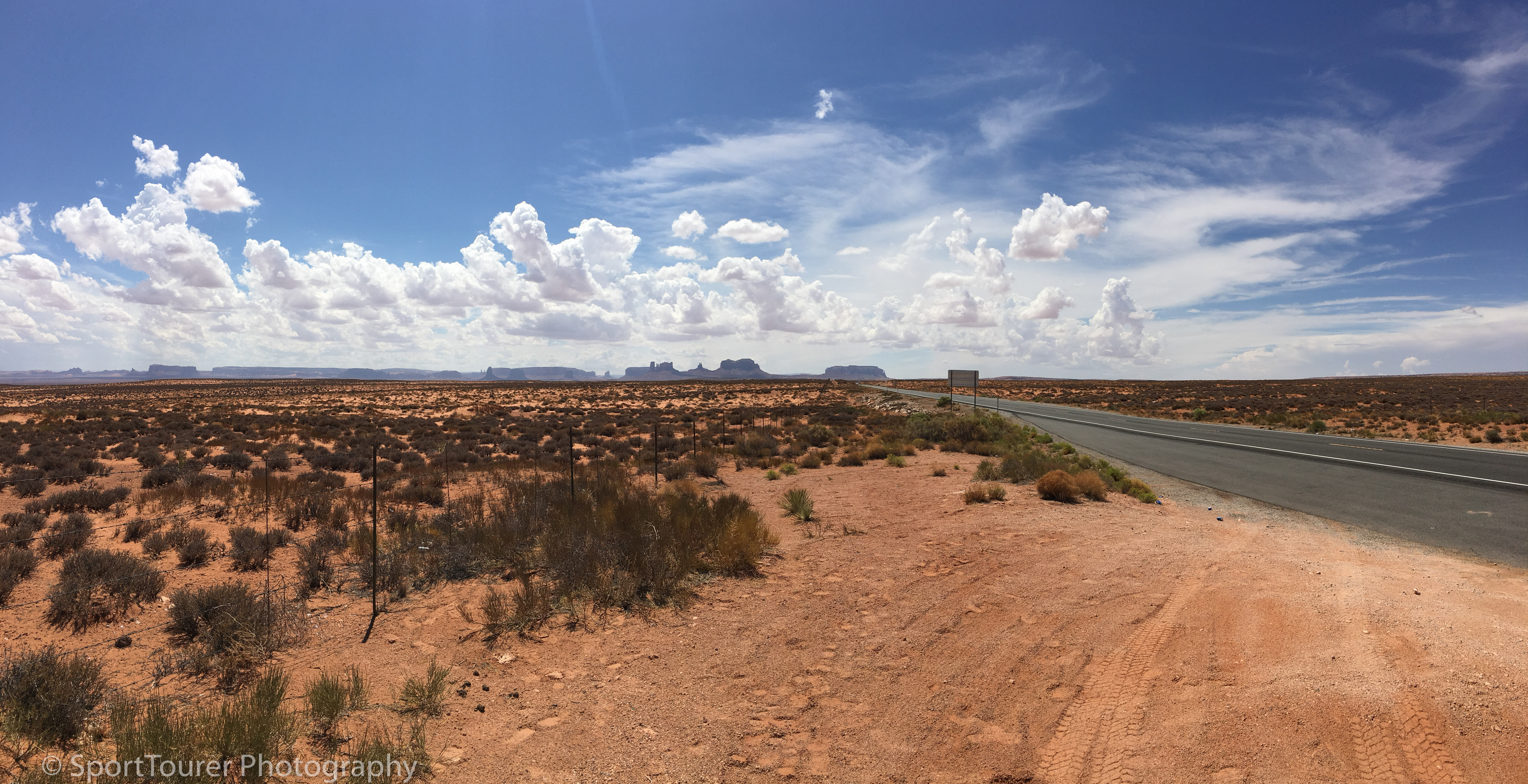  ............ up ahead, the Oljato Monuments in the valley. 