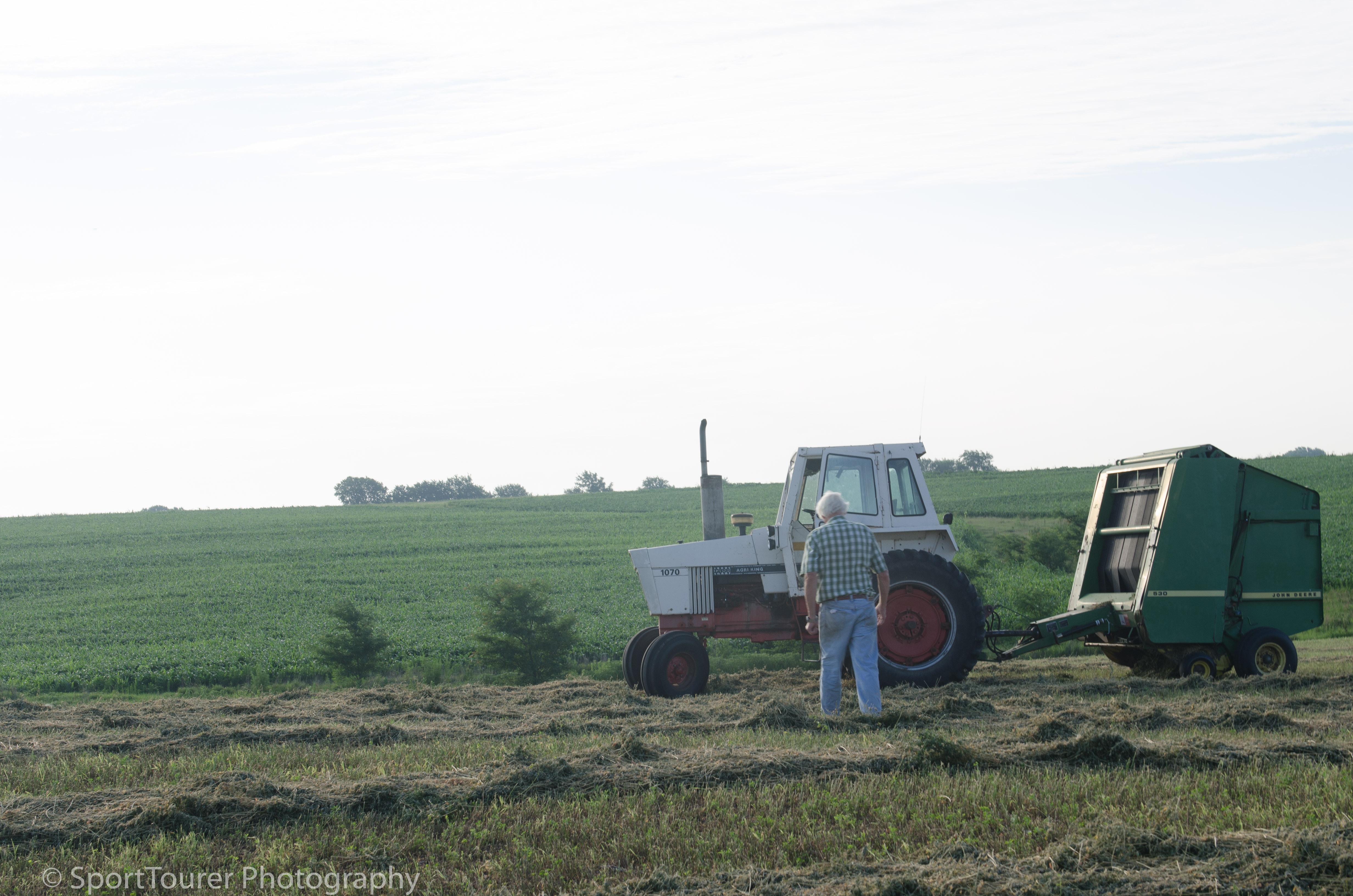  Early morning visit with a farmer in the heartland. 